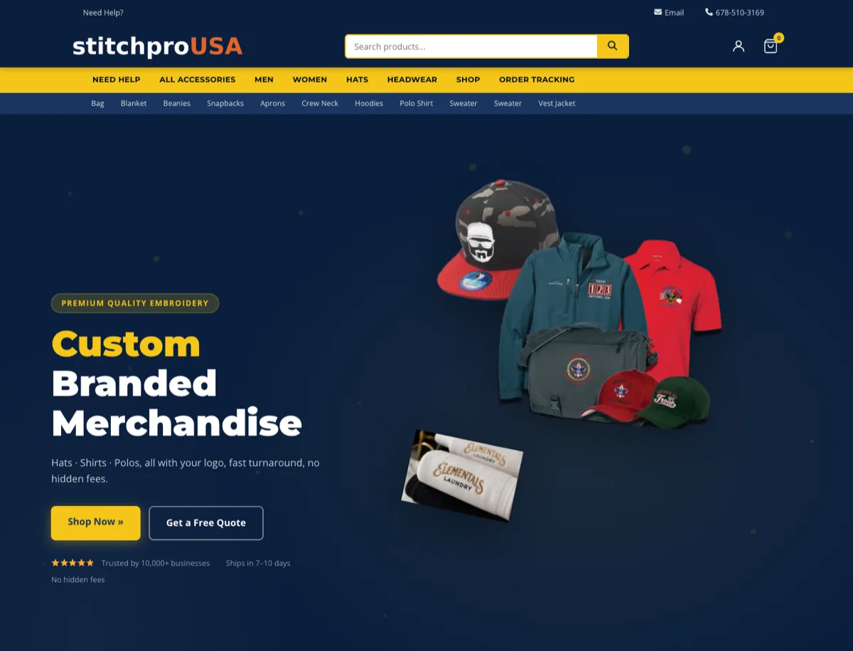 Stitch PRO USA website
