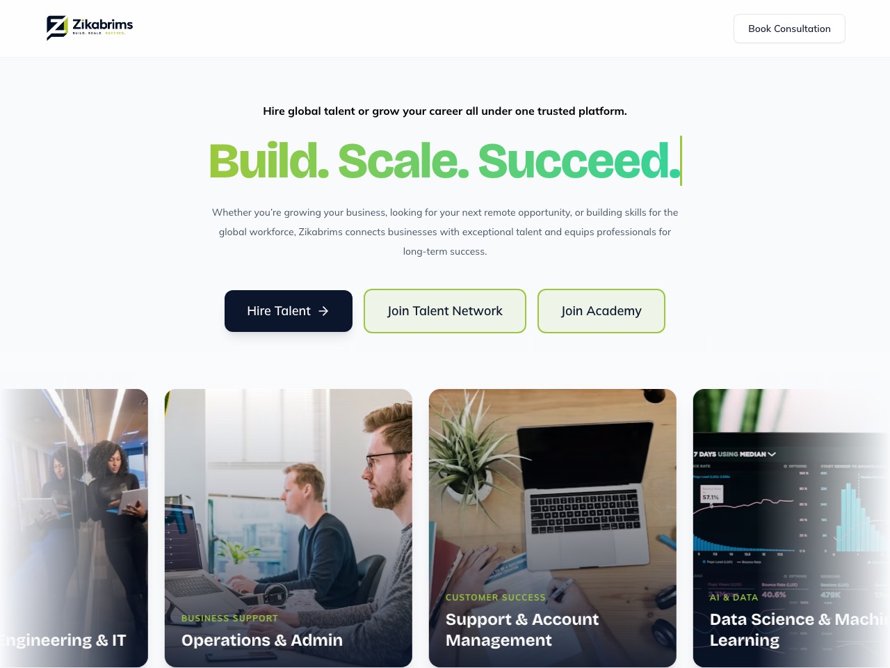 Zikabrims website